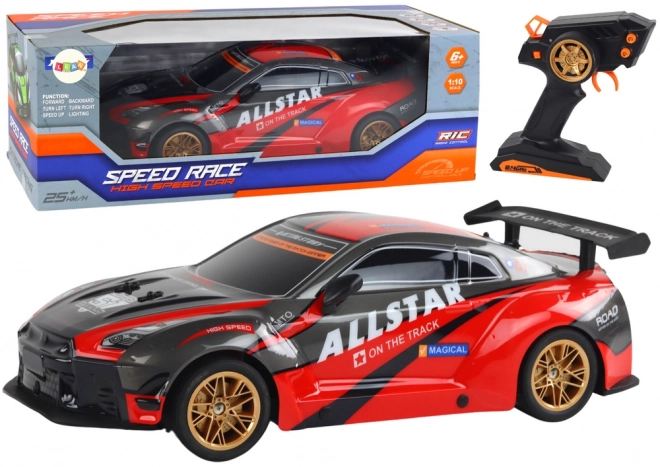 Velké sportovní auto na dálkové ovládání 1:10 červené