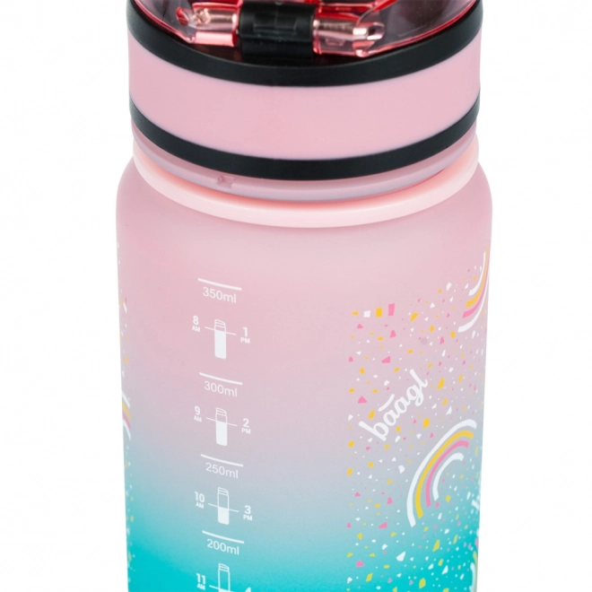 BAAGL Tritanová láhev na pití Gradient Duha 350 ml