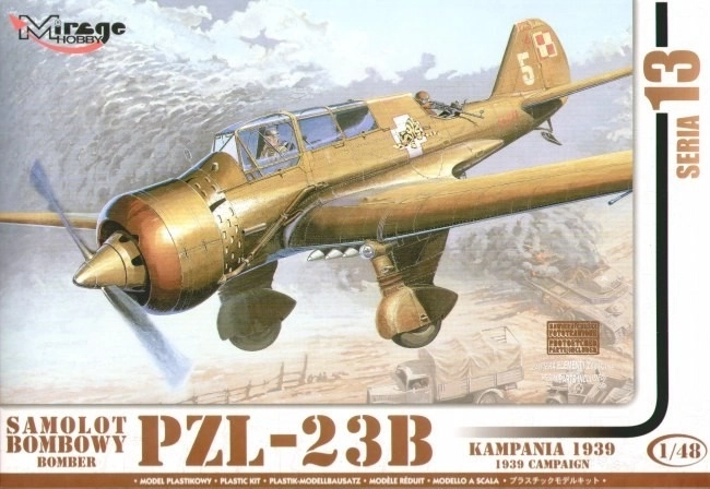 Model letadla MIRAGE PZL-23B Karaś 1/48