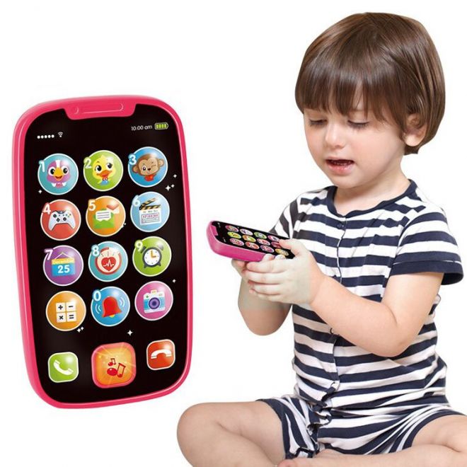 První telefon pro dítě v polštině ZA2831 – růžová