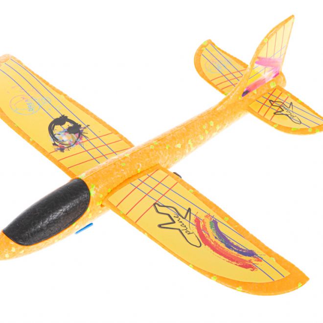 Oranžové letadlo s odpalovacím zařízením