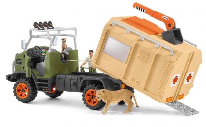 SCHLEICH Wild Life®42475 Velký záchranný vůz pro zvířata