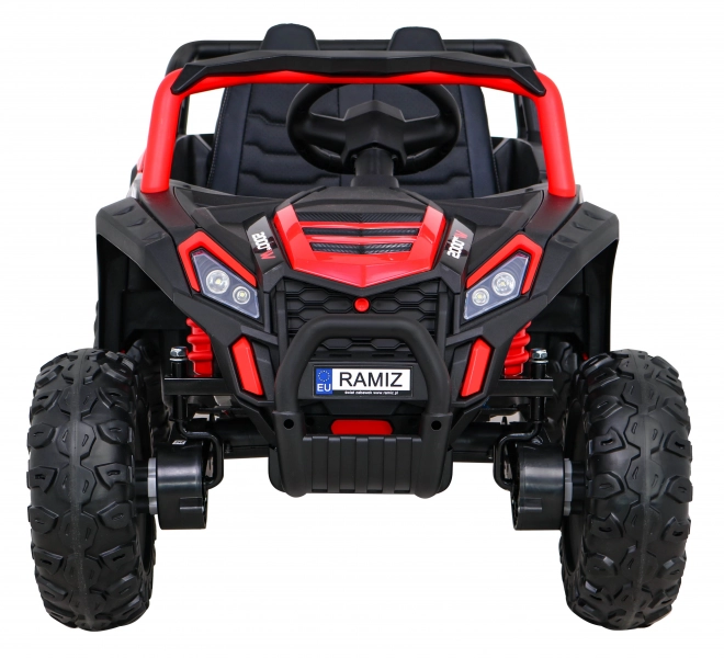 Buggy UTV 2000M závodní auto na baterie + MP3 zvuky světla + dálkové ovládání + pomalý start – Červené