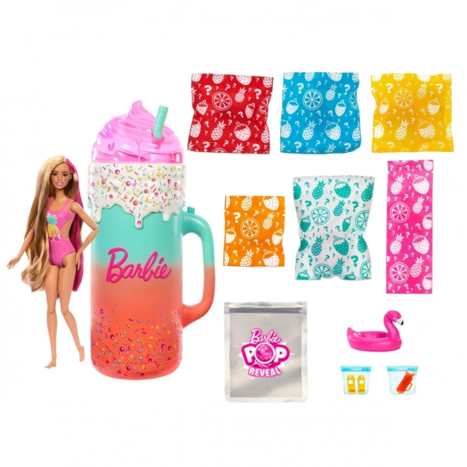 Panenka Barbie Pop Reveal Dárková sada Tropické smoothie