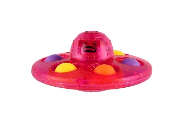 Spinner s bubble pops plast 8cm 3 barvy na kartě 12 ks v boxu