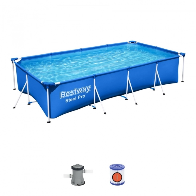 Stelažový bazén Bestway Steel Pro 400 x 211 x 81 cm