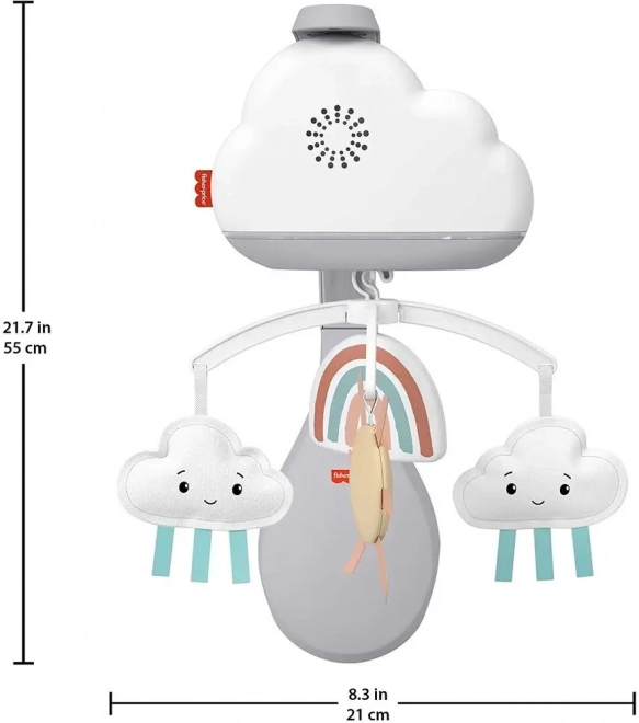 Fisher-Price Kolotoč nad postýlku - déšť s duhou