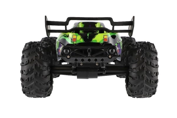 Auto RC Buggy rychlostní 2,4GHz plast 40cm dobíjecí pack+baterie fialové v krabici 42x21x28cm