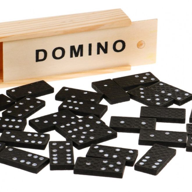 Dřevěné domino pro dospělé a děti 3+ Stolní hra na postřeh
