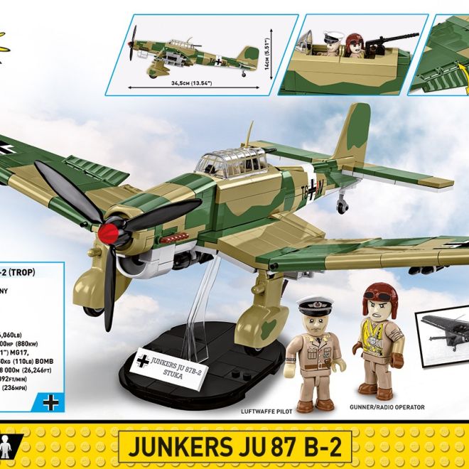 COBI 5748 II WW Junkers JU 87 B,-2 1:32, 525 k, 2 f