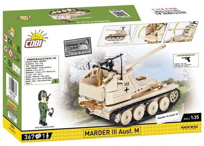 COBI 2282 II WW Marder III Ausf. M, 1:35, 367 k, 1 f