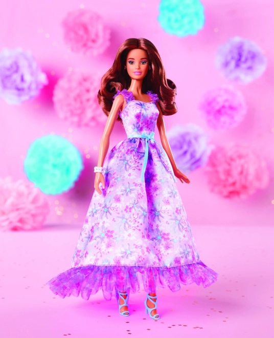 Panenka Barbie s podpisem narozeninových přání