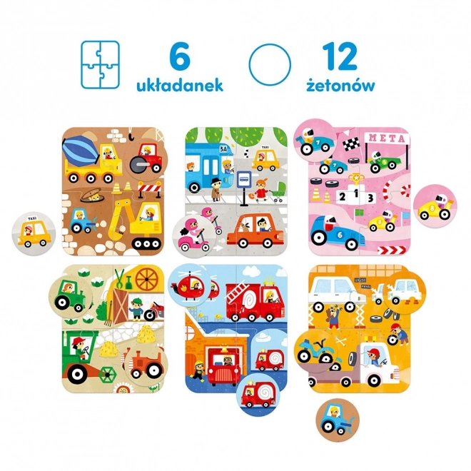 Puzzle Auta Malé a Velké
