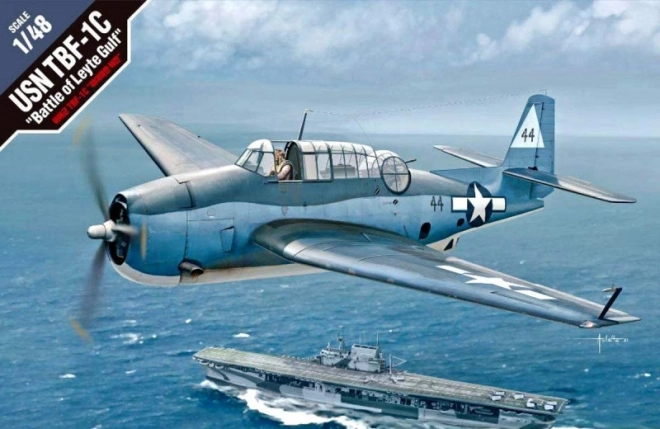 USN TBF-1C Battl e of Leyte Gulf 1/48 model k sestavení