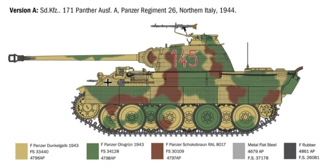 Plastikový model Sd.Kfz.171 Panther Ausf. A 1/35