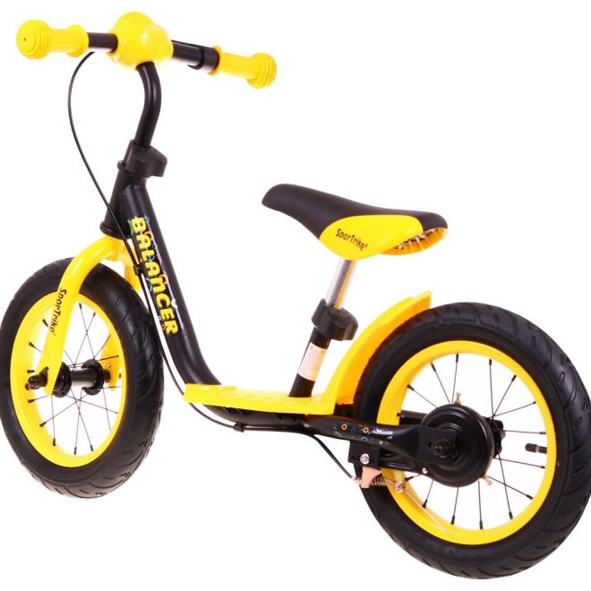 Dětské krosové kolo SporTrike Balancer žluté První kolo, na kterém se naučíte jezdit