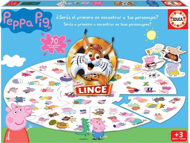 EDUCA Hra Lynx - Prasátko Peppa 70 obrázků