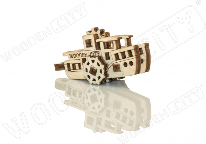 WOODEN CITY 3D puzzle mini sada Widgets: Lodě 28 dílků