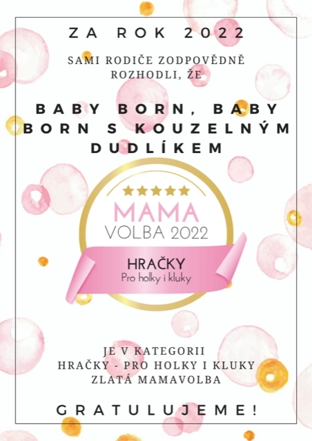 BABY born s kouzelným dudlíkem, holčička, 43 cm