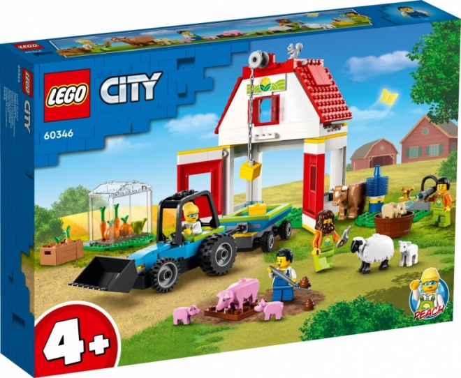 LEGO City 60346 Stodola a zvířátka z farmy