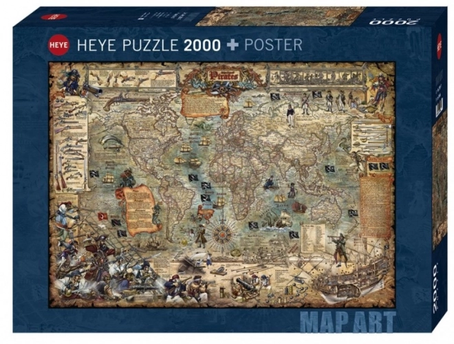 Puzzle 2000 prvků - Pirátský svět