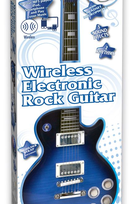 Rocková kytara elektronická Gibson s head setem