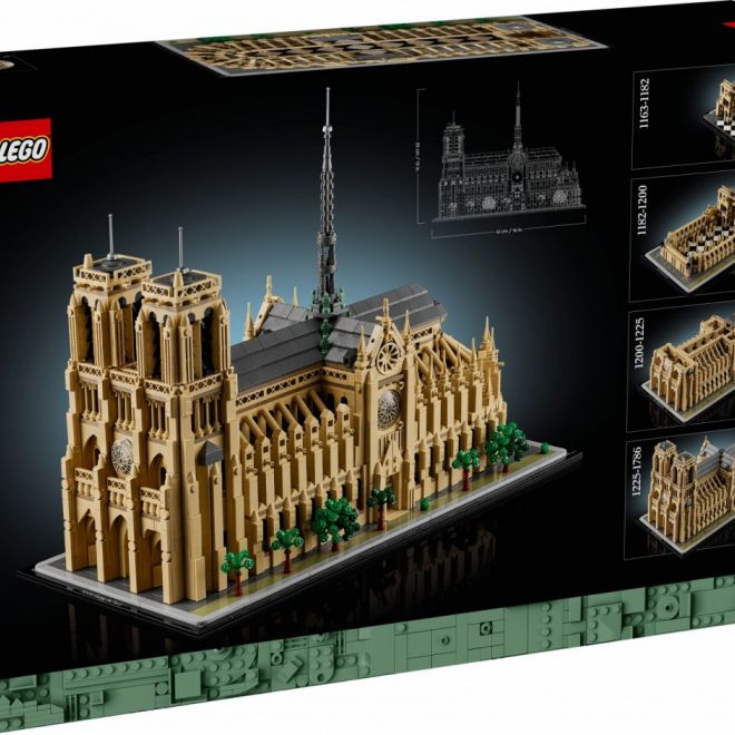 Architektura cihly 21061 Notre-Dame v Paříži