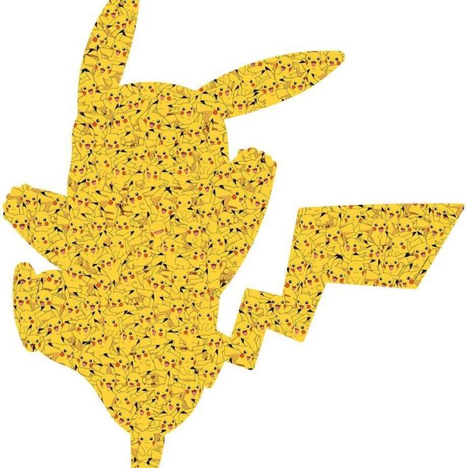 RAVENSBURGER Tvarové puzzle Pokémon Pikachu 727 dílků