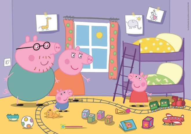 Puzzle Prasátko Peppa Maxi 60 dílků