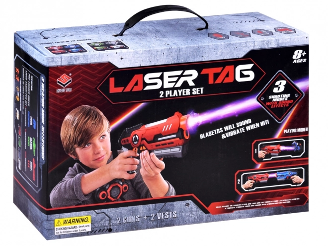 Laserové paintballové zbraně laser tag 2ks ZA3776 – CZ/NI