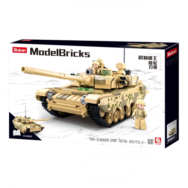 Sluban Model Bricks M38-B0790 Hlavní Bitevní tank Typ 99A