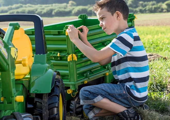 Rolly Toys zelená rolovací vyklápěcí přívěs