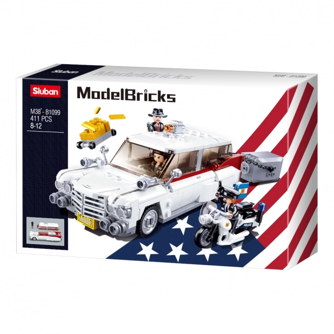 Sluban ModelBricks M38-B1099 Americký vůz pro lupiče