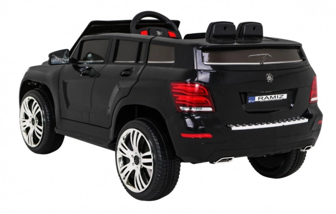 Dětské autíčko City Rider černé + Dálkové ovládání + Nastavení volantu + Pomalý start + MP3 USB + LED dioda