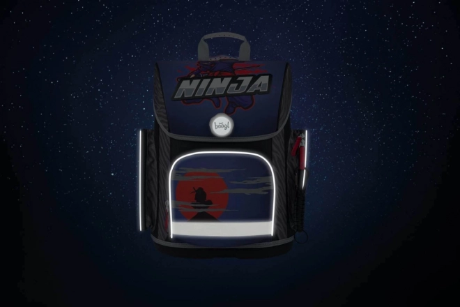 BAAGL SET 3 Ergo Ninja: aktovka, penál, sáček