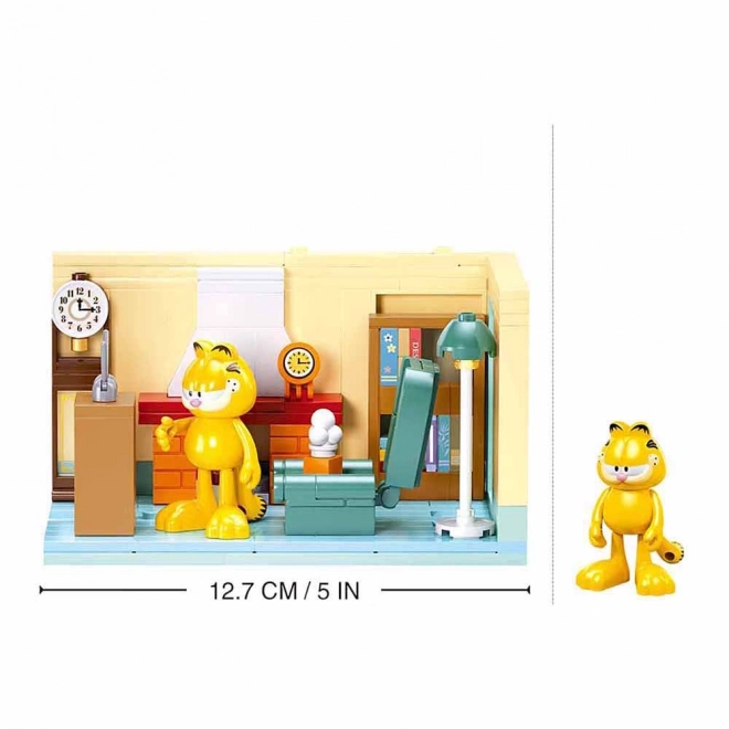 Sluban stavba Garfield v obývacím pokoji