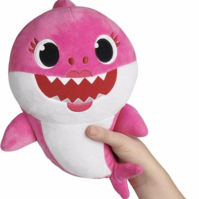 Žralok - Baby Shark plyšový - hraje a zpívá – Růžový