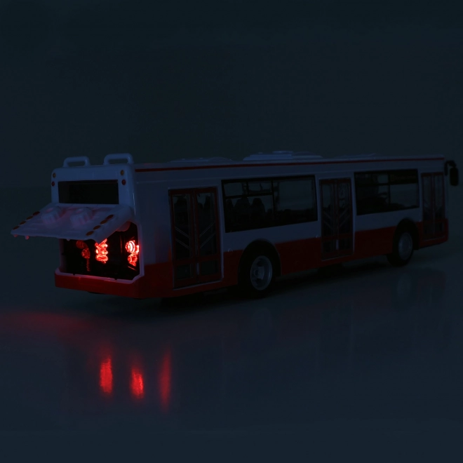Autobus který hlásí zastávky česky 28 cm