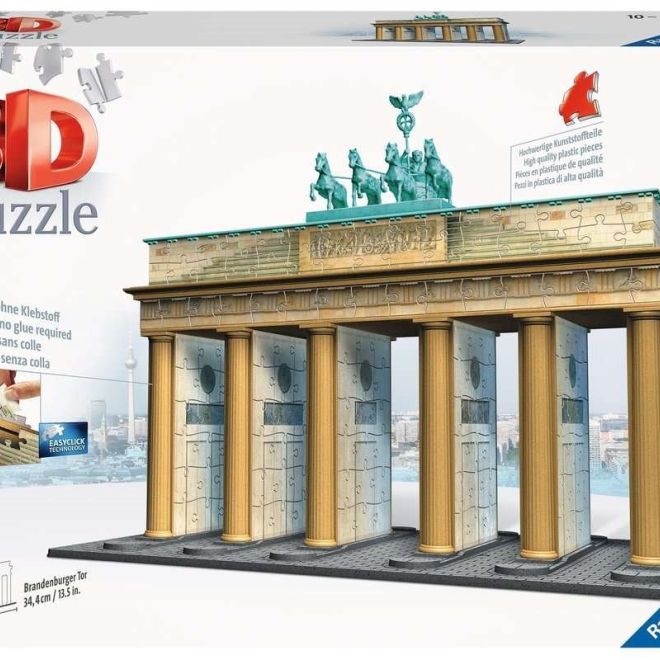 RAVENSBURGER 3D puzzle Braniborská brána, Berlín 324 dílků