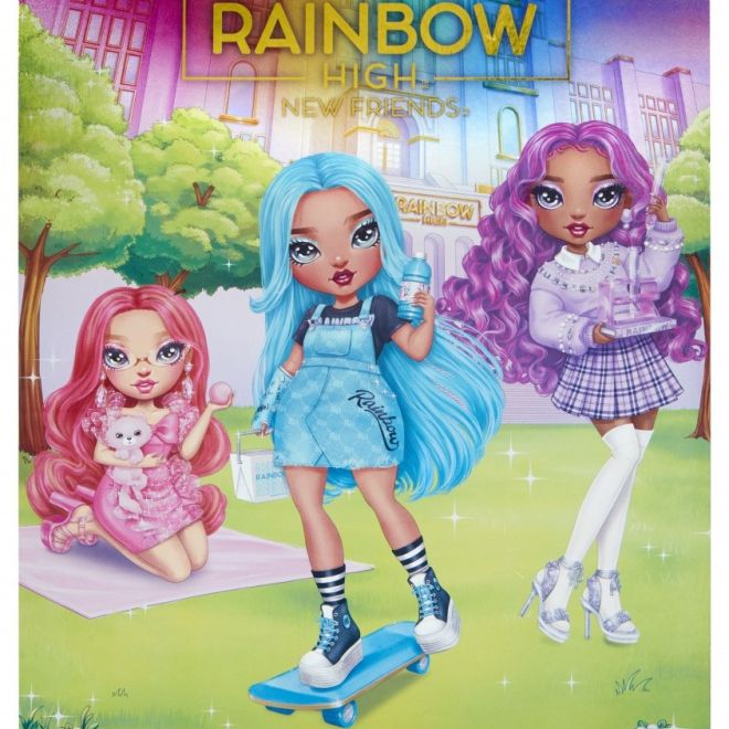 Rainbow High New Friends Módní panenka - Pinkly Paige Pink