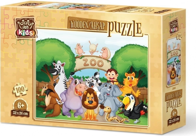 ART PUZZLE Dřevěné puzzle Vítejte v ZOO 100 dílků