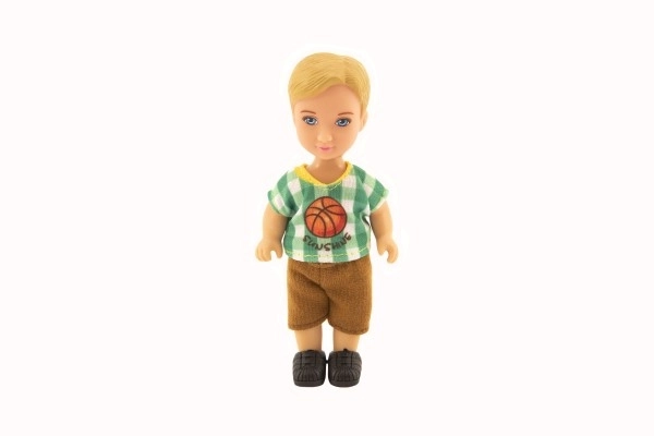 Panenka/Panáček Kiki Anlily 12cm plast pevné tělo 3 barvy v krabičce 7x16x4cm 12 ks v boxu