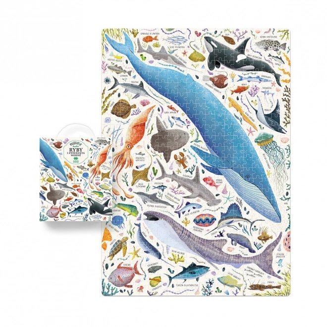 Puzzle Puzzlove Ryby a vodní živočichové 500 dílků