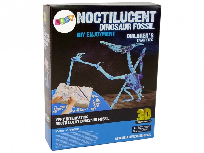 Archeologie Vykopávky Sada kostry dinosaura Pteranodon