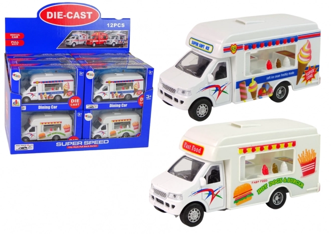 Auto Camper Ice Cream Shop Fast-Food Resorcs Friction Drive 2 Modely