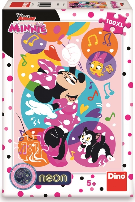 Svítící puzzle Minnie a balónky