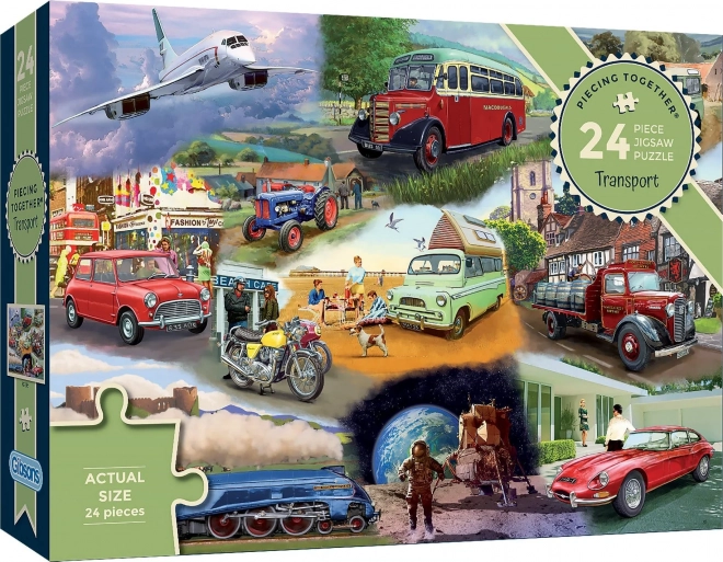 GIBSONS Puzzle Skládáme spolu: Dopravní prostředky 24 dílků
