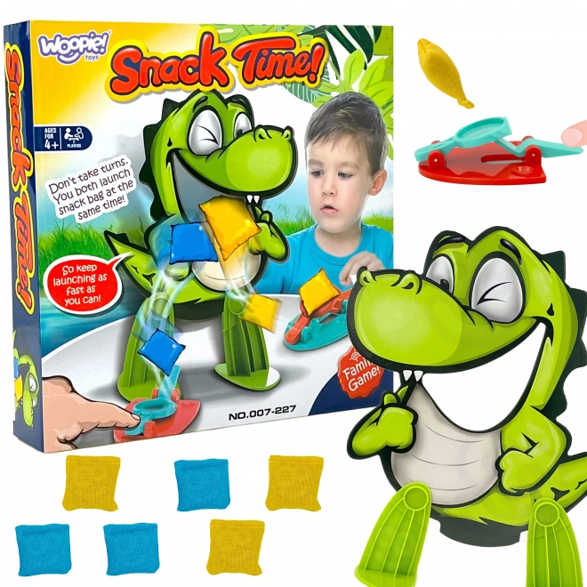 Woopie dovednostní hra Hladový dinosaurus