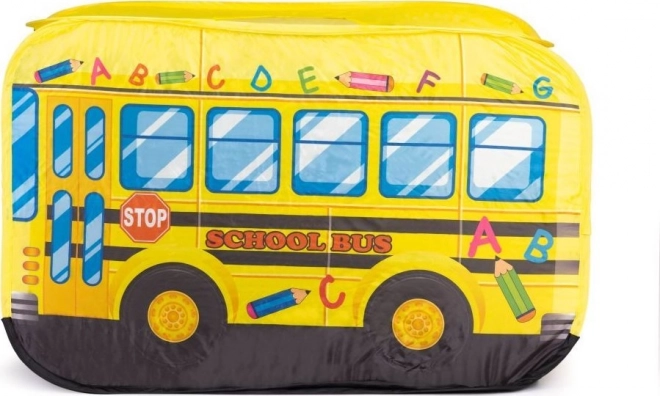 ECOTOYS Dětský stan na hraní Školní autobus