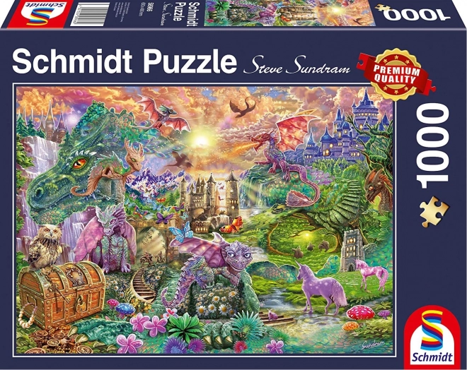 Začarované dračí království puzzle 1000 dílků